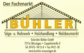 Bühler Holzbaumarkt