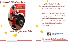 Weihnachtskarte Feuerwehr Mössingen