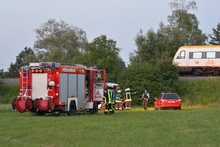 Die Rettungskräfte der Feuerwehr, des Rettungsdienstes und der Polizei koordinierten gemeinsam die Suche - Bild: Jürgen Meyer